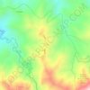 Topografische kaart POBLAZON, hoogte, reliëf