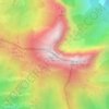 Topografische kaart Tiatordos, hoogte, reliëf