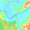Topografische kaart El Manso, hoogte, reliëf
