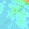 Topografische kaart La Basse Noë, hoogte, reliëf