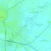 Topografische kaart Theth, hoogte, reliëf