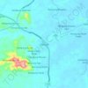 Topografische kaart Siburan, hoogte, reliëf