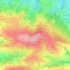 Topografische kaart 966, hoogte, reliëf
