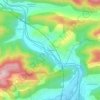Topografische kaart Peredilla, hoogte, reliëf