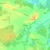 Topografische kaart Mosty, hoogte, reliëf
