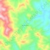 Topografische kaart Quebra Ossos, hoogte, reliëf