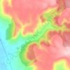 Topografische kaart Pozancos, hoogte, reliëf