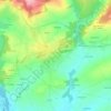 Topografische kaart La Porte d'en Bas, hoogte, reliëf