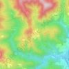 Topografische kaart Cavarzano, hoogte, reliëf