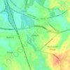 Topografische kaart Weston, hoogte, reliëf