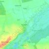 Topografische kaart Skrzydlów, hoogte, reliëf