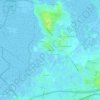 Topografische kaart La Mertou, hoogte, reliëf