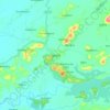 Topografische kaart Sapotra, hoogte, reliëf