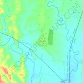 Topografische kaart Dummon, hoogte, reliëf