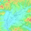Topografische kaart Hunchun, hoogte, reliëf