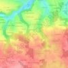 Topografische kaart Trégranteur, hoogte, reliëf