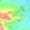 Topografische kaart Caño Quebrado, hoogte, reliëf