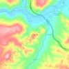 Topografische kaart Valdeperales, hoogte, reliëf