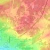 Topografische kaart Slagtofta, hoogte, reliëf