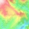 Topografische kaart Candeiro, hoogte, reliëf