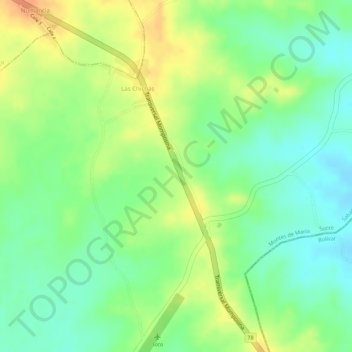 Topografische kaart PROVIDENCIA, hoogte, reliëf