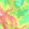 Topografische kaart Lamgara, hoogte, reliëf