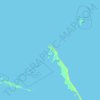 Topografische kaart Galliot Cay, hoogte, reliëf