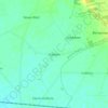 Topografische kaart Kamień, hoogte, reliëf