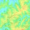 Topografische kaart Chazelles, hoogte, reliëf