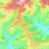 Topografische kaart Chakrata, hoogte, reliëf