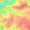 Topografische kaart La Vincendelière, hoogte, reliëf