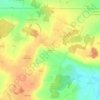 Topografische kaart Claunay, hoogte, reliëf
