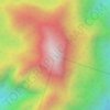 Topografische kaart Gunung Rabong, hoogte, reliëf