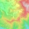 Topografische kaart Várzea, hoogte, reliëf