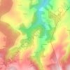 Topografische kaart A Trousa, hoogte, reliëf