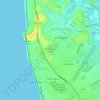 Topografische kaart Rathmalana North, hoogte, reliëf
