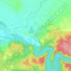 Topografische kaart Russan, hoogte, reliëf