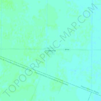 Topografische kaart La Matanza, hoogte, reliëf