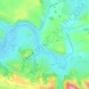 Topografische kaart Pessens, hoogte, reliëf