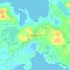 Topografische kaart Ballyconneely, hoogte, reliëf