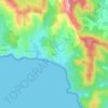Topografische kaart Gigaro, hoogte, reliëf