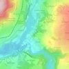 Topografische kaart Le Caton, hoogte, reliëf