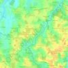 Topografische kaart Labergement, hoogte, reliëf