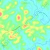 Topografische kaart Napoklu, hoogte, reliëf