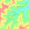 Topografische kaart Mato-Dentro, hoogte, reliëf