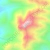 Topografische kaart Serra do Manhuaçuzinho, hoogte, reliëf