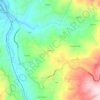 Topografische kaart Alentejo, hoogte, reliëf