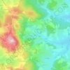 Topografische kaart Veaux, hoogte, reliëf
