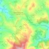 Topografische kaart Outeiro, hoogte, reliëf
