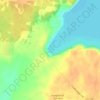 Topografische kaart Whites Bay, hoogte, reliëf